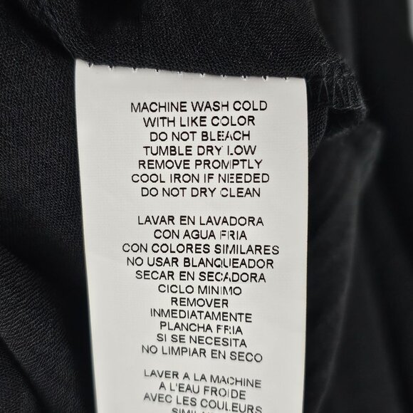 Tash + Sophie Black Spaghetti Strap Slip Dress L Minimalist Classic Whimsigoth - Picture 9 of 12